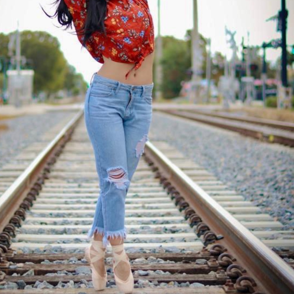 Light Blue Boyfriend Jeans